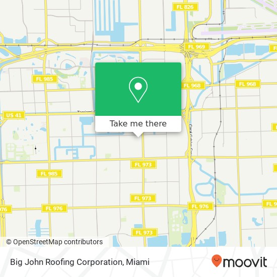 Big John Roofing Corporation map