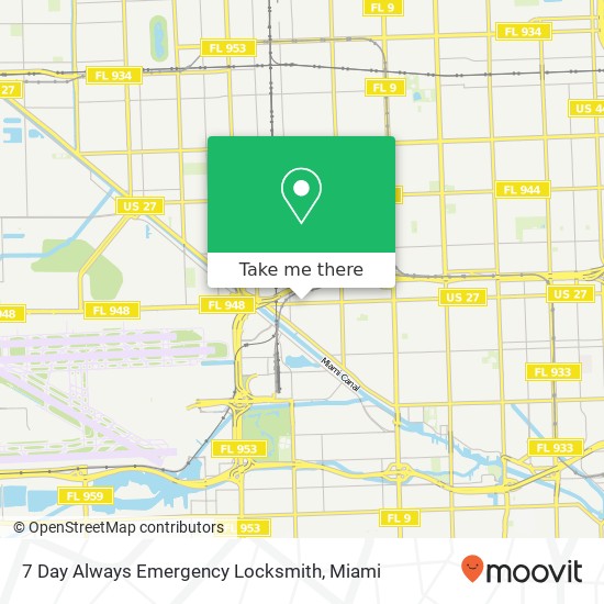 7 Day Always Emergency Locksmith map