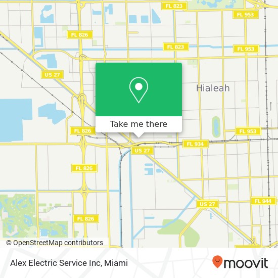 Alex Electric Service Inc map