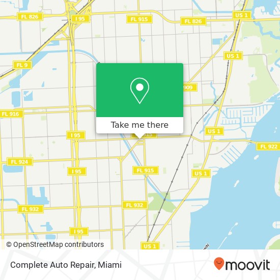 Mapa de Complete Auto Repair