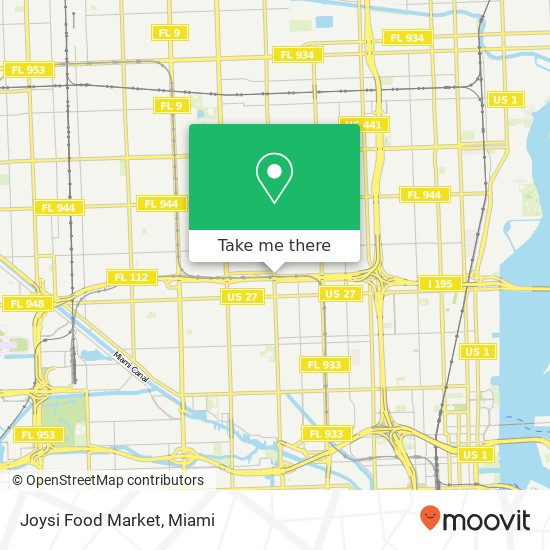 Mapa de Joysi Food Market