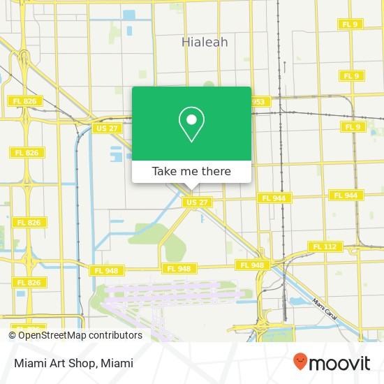 Mapa de Miami Art Shop