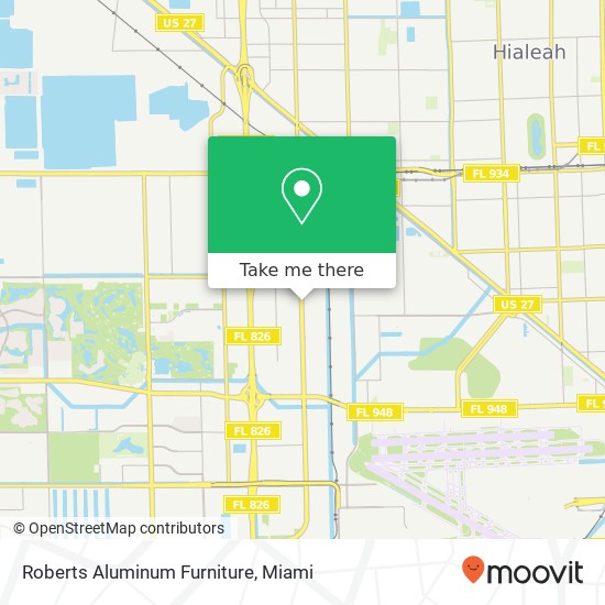 Mapa de Roberts Aluminum Furniture