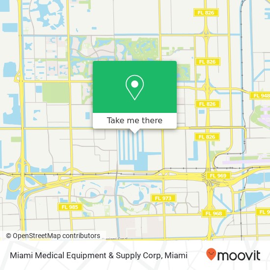 Mapa de Miami Medical Equipment & Supply Corp