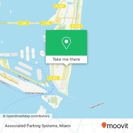 Mapa de Associated Parking Systems