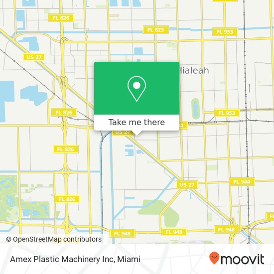 Amex Plastic Machinery Inc map