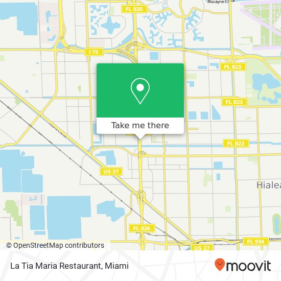 La Tia Maria Restaurant map