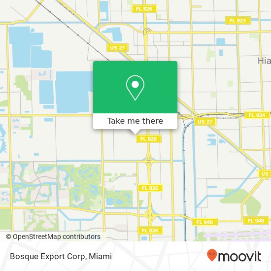 Bosque Export Corp map