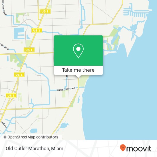 Mapa de Old Cutler Marathon