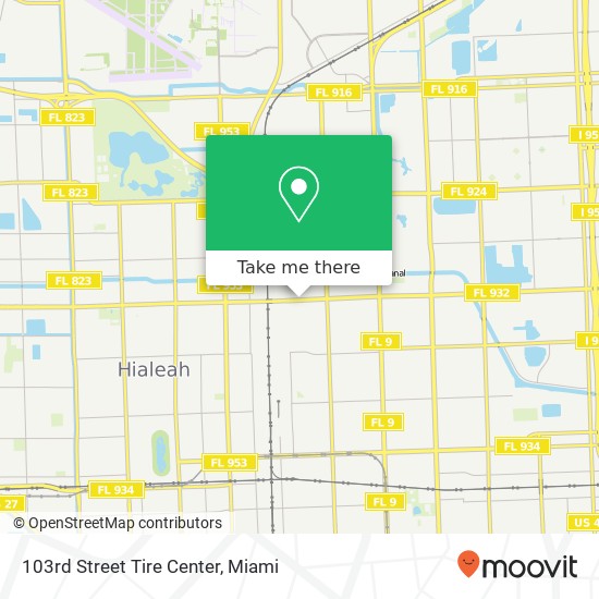 103rd Street Tire Center map