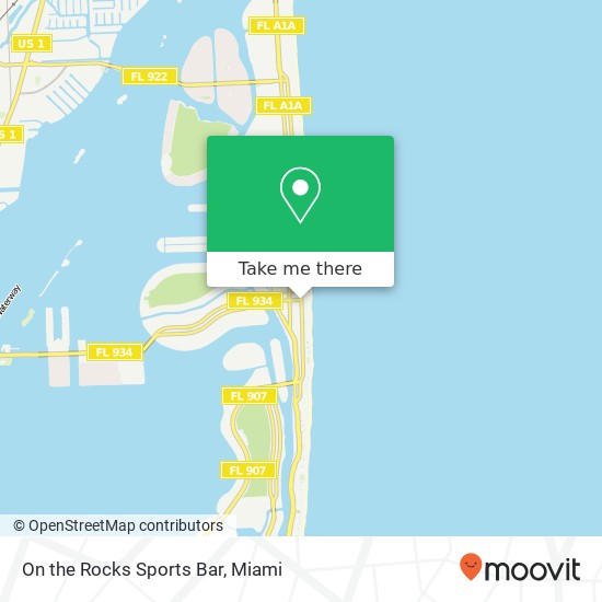 On the Rocks Sports Bar map