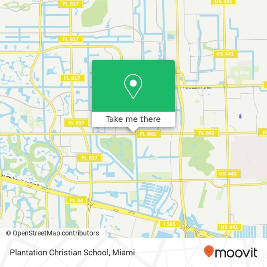 Mapa de Plantation Christian School
