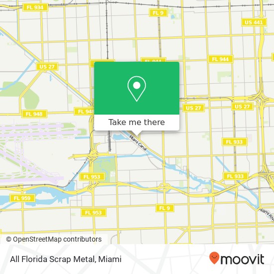 Mapa de All Florida Scrap Metal