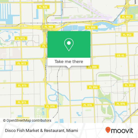 Mapa de Disco Fish Market & Restaurant