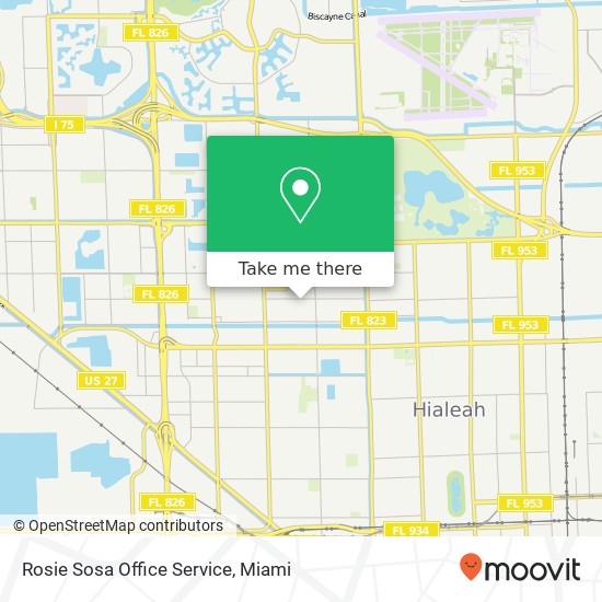 Rosie Sosa Office Service map