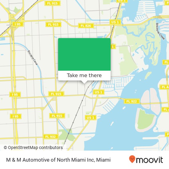 M & M Automotive of North Miami Inc map