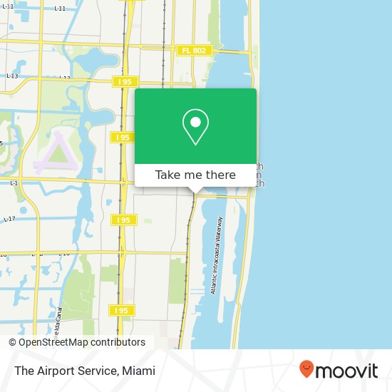 The Airport Service map