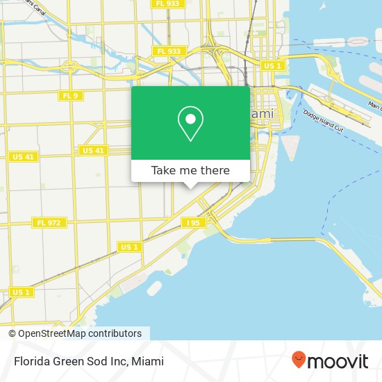 Mapa de Florida Green Sod Inc