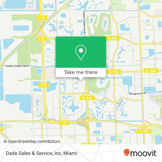 Dade Sales & Service, Inc map