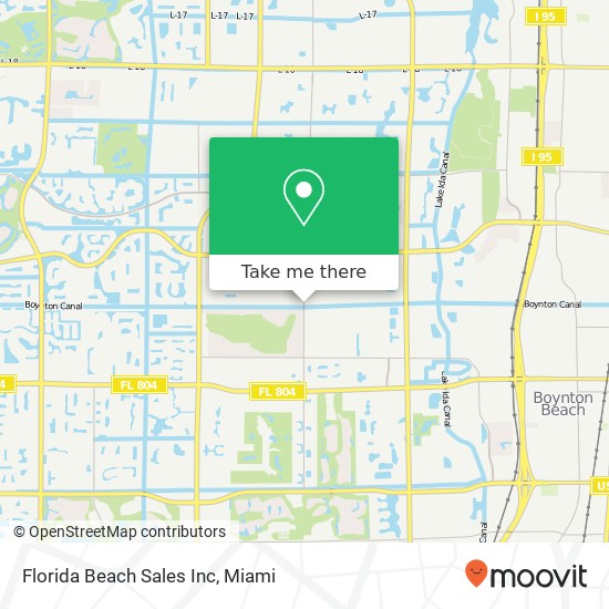 Mapa de Florida Beach Sales Inc