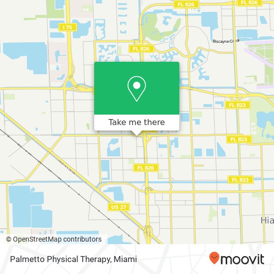 Palmetto Physical Therapy map