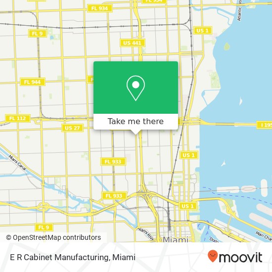 E R Cabinet Manufacturing map