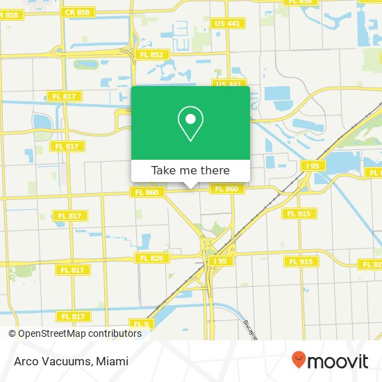 Arco Vacuums map