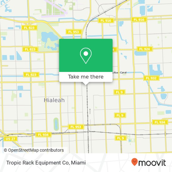 Mapa de Tropic Rack Equipment Co