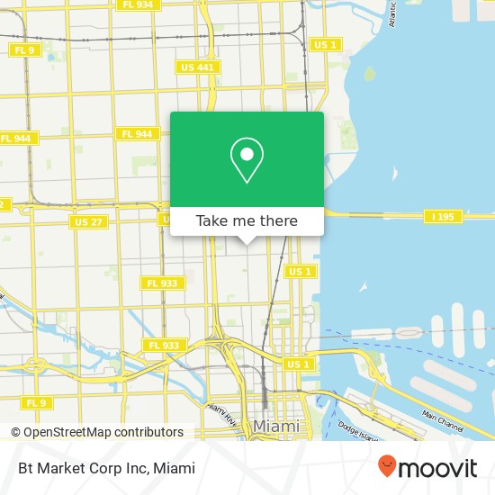 Bt Market Corp Inc map