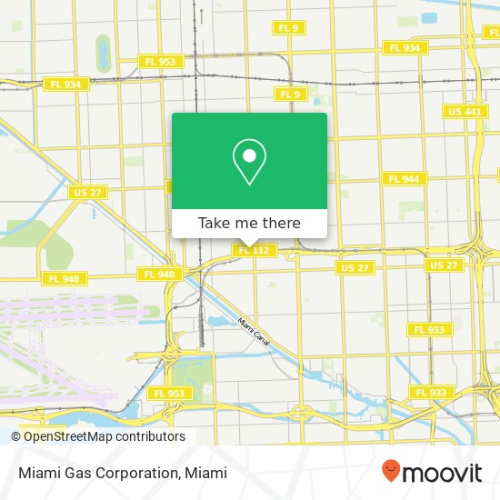 Mapa de Miami Gas Corporation