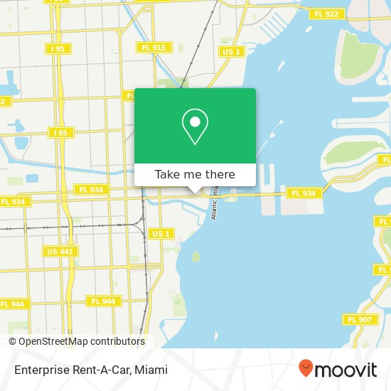 Enterprise Rent-A-Car map