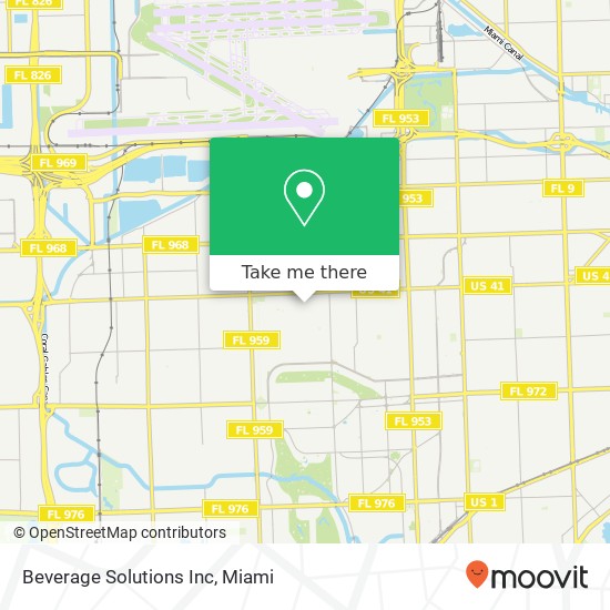 Beverage Solutions Inc map