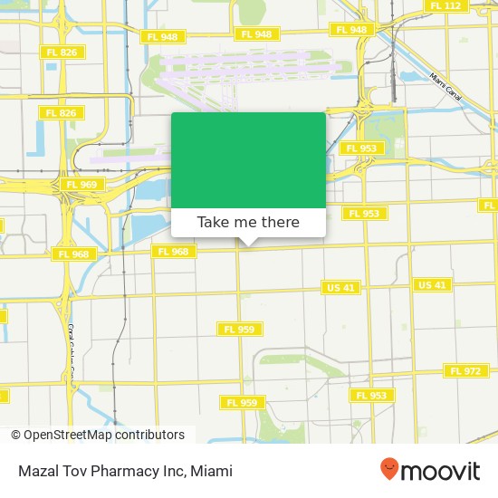 Mapa de Mazal Tov Pharmacy Inc