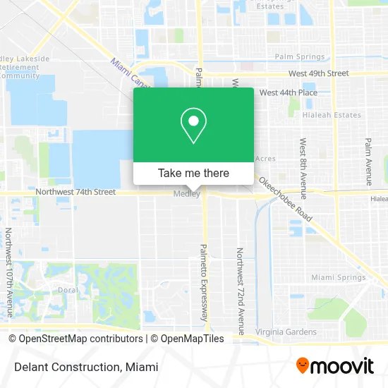 Delant Construction map