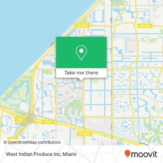 West Indian Produce Inc map