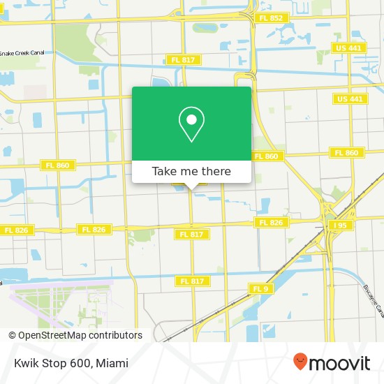 Kwik Stop 600 map