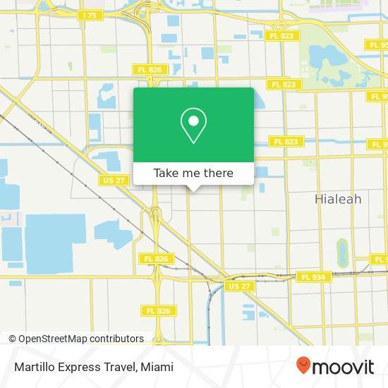 Martillo Express Travel map