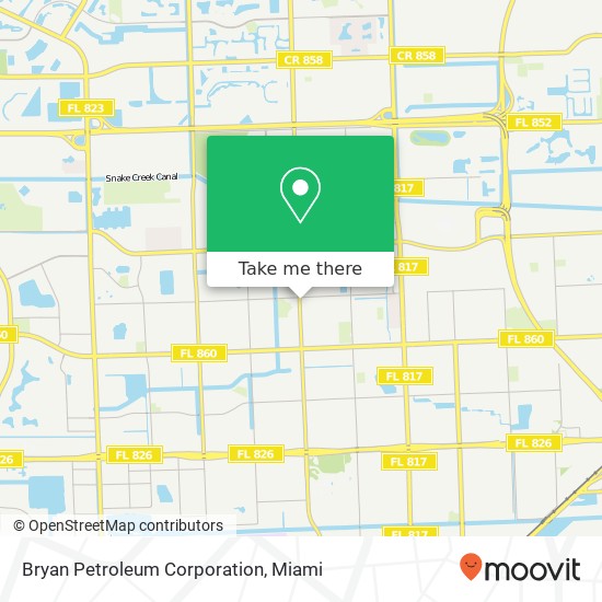 Mapa de Bryan Petroleum Corporation