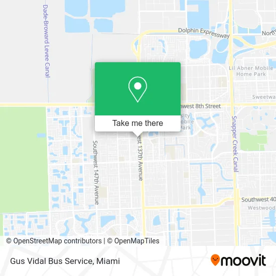 Gus Vidal Bus Service map