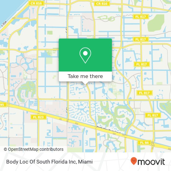 Mapa de Body Loc Of South Florida Inc
