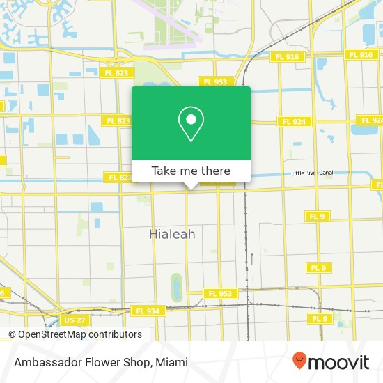 Ambassador Flower Shop map