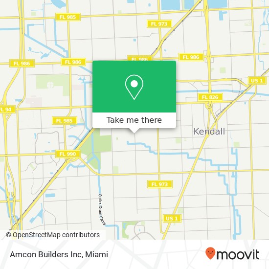 Mapa de Amcon Builders Inc