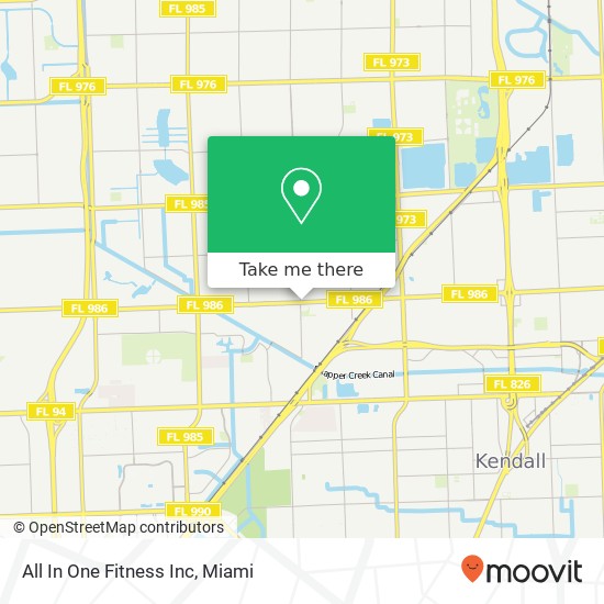 Mapa de All In One Fitness Inc