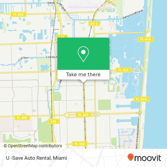 Mapa de U -Save Auto Rental