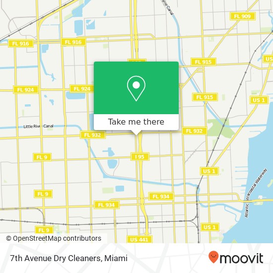 7th Avenue Dry Cleaners map