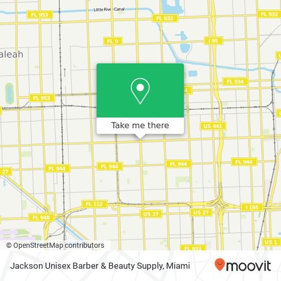 Jackson Unisex Barber & Beauty Supply map