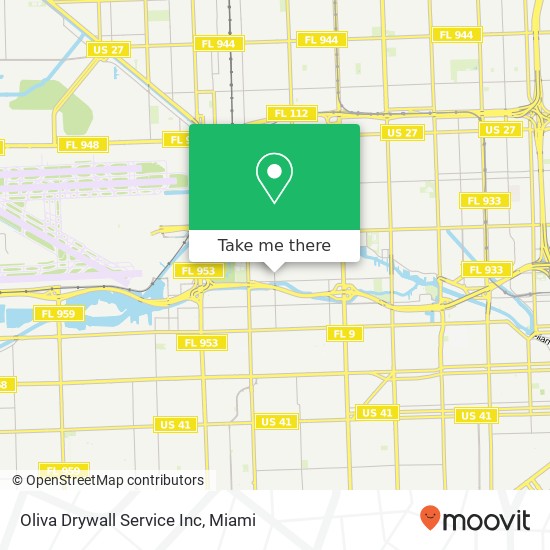 Oliva Drywall Service Inc map