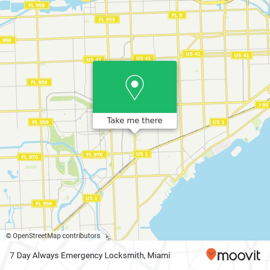 Mapa de 7 Day Always Emergency Locksmith