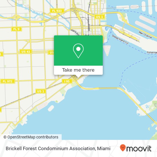 Mapa de Brickell Forest Condominium Association