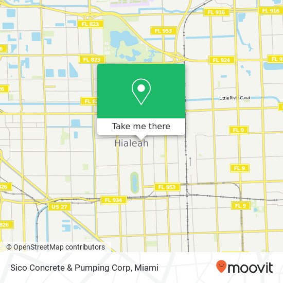 Sico Concrete & Pumping Corp map